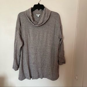 Pure Jill Women's Size XL Pullover Cowl Neck Sweatshirt Pink